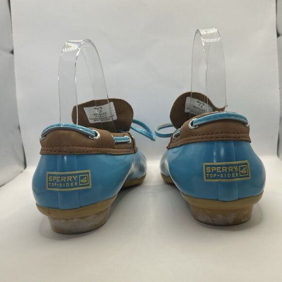 Sperry Saltwater Duck Boots Womens 7.5 Turquoise Waterproof Rain Boot - Picture 10 of 16
